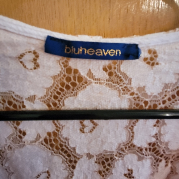 Blu Heaven Boho Bell Sleeve Floral Festival Dress, Ivory, Breezy, M, EUC - Picture 13 of 13